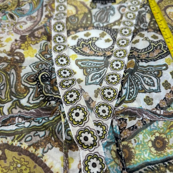 ATHLETA WOMENS DRESS COTTON/SILK  DRAWSTRING WAIST DRESS /BEACH COVER SZ S - Picture 10 of 11